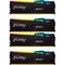 Фото - Модуль памяти DDR5 4х32GB/5600 Kingston Fury Beast RGB Black (KF556C40BBAK4-128) | click.ua