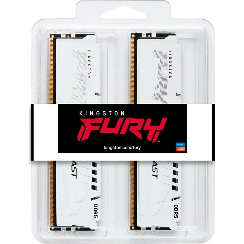 Модуль пам`яті DDR5 2х16GB/5600 Kingston Fury Beast White (KF556C40BWK2-32)