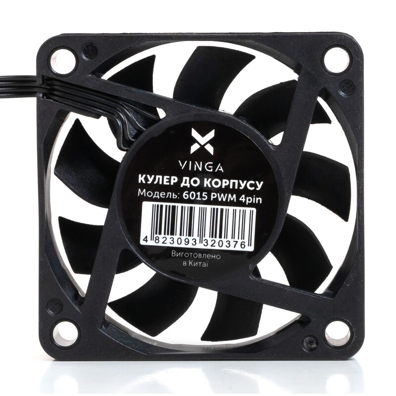 Вентилятор Vinga 6015 PWM 4pin ОЕМ