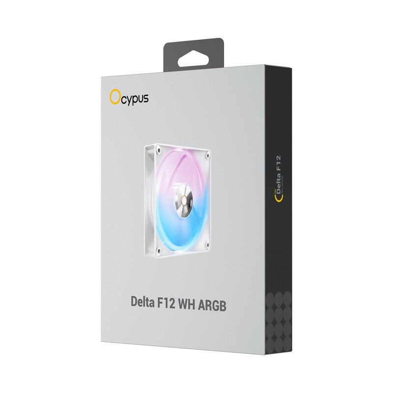 Вентилятор Ocypus Delta F12 WH ARGB (Delta-F12-WH1AM00X-GL)