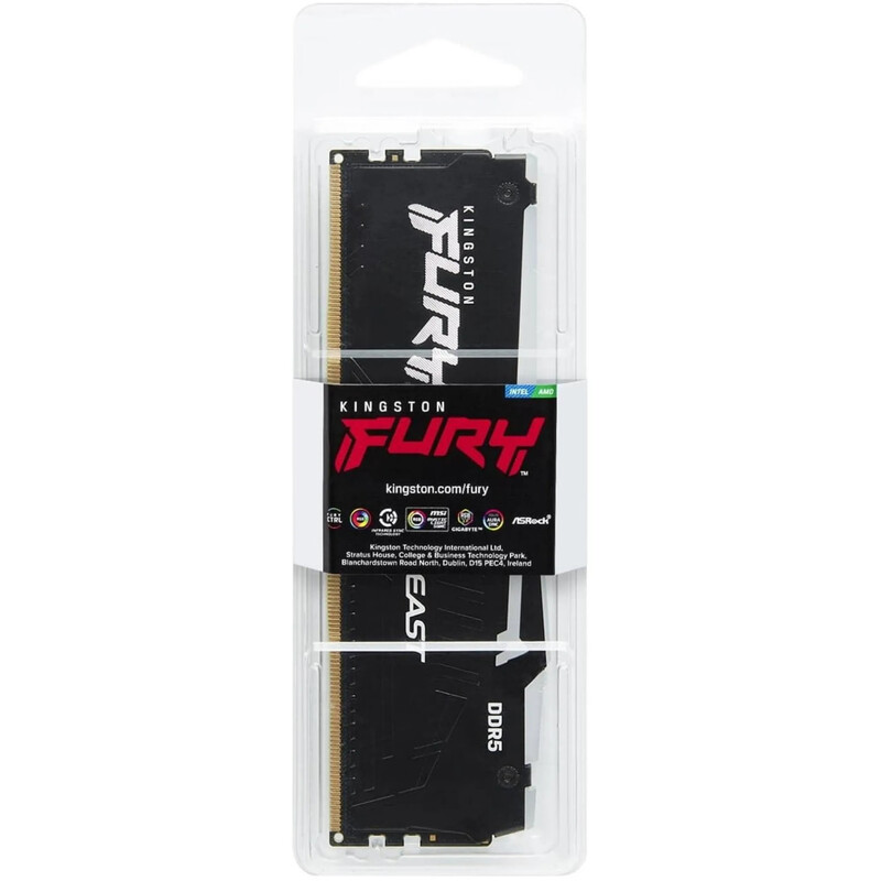 Модуль памяти DDR5 32GB/6000 Kingston Fury Beast RGB Black (KF560C36BBEA-32)