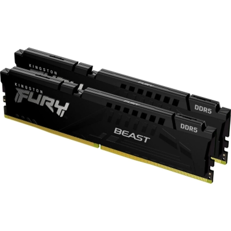 Модуль пам`яті DDR5 2х32GB/6400 Kingston Fury Beast Black (KF564C32BBEK2-64)