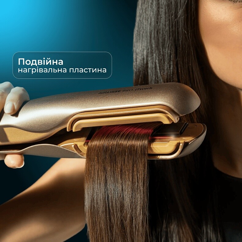Утюжок (выпрямитель) для волос Cecotec AirLisse 6in1 iTwerk Champagne (A01_EU01_122191)