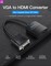 Фото - Адаптер Vention VGA-HDMI, 0.2 m, со звуком и питанием (ACNBB) | click.ua