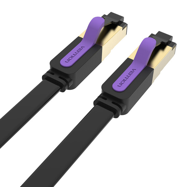 Патч-корд Vention CAT7 SFTP Ethernet, 5 m, Black (ICABJ)