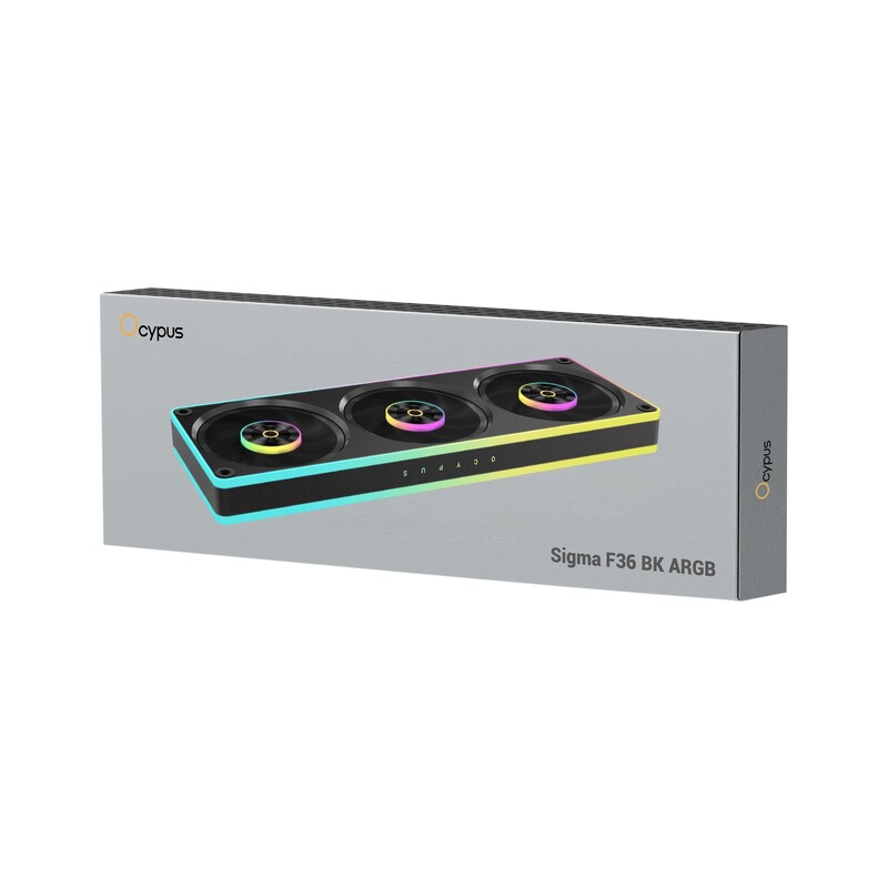 Вентилятор Ocypus Sigma F36 BK ARGB (Sigma-F36-BK3AM00X-GL)