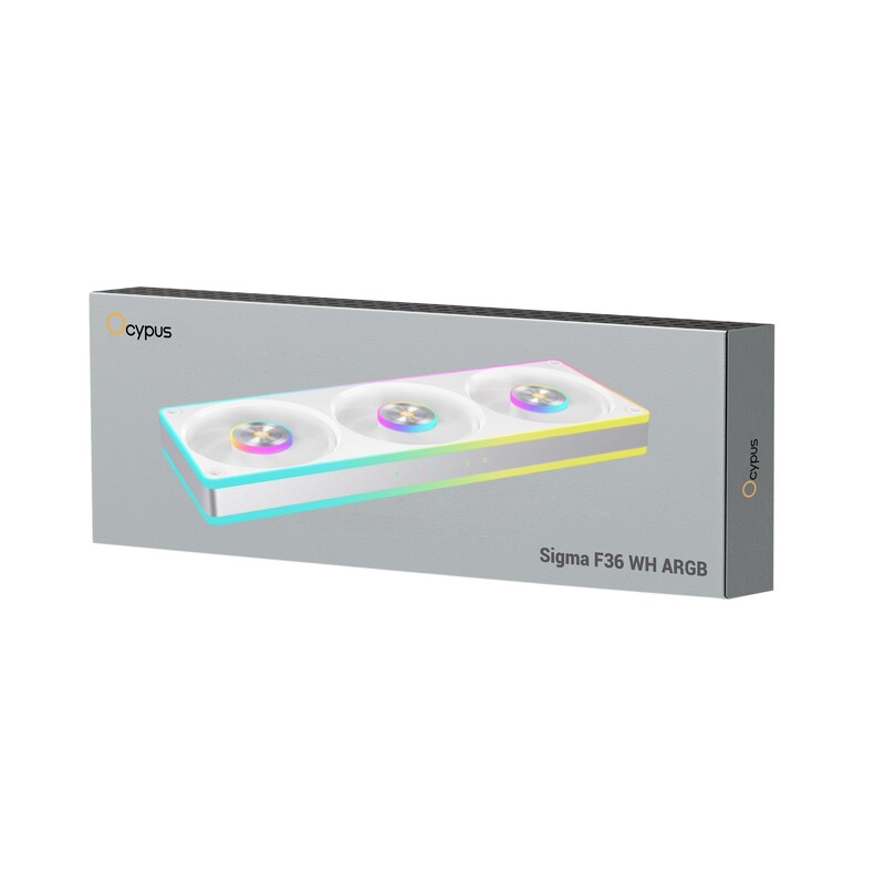 Вентилятор Ocypus Sigma F36 WH ARGB (Sigma-F36-WH3AM00X-GL)