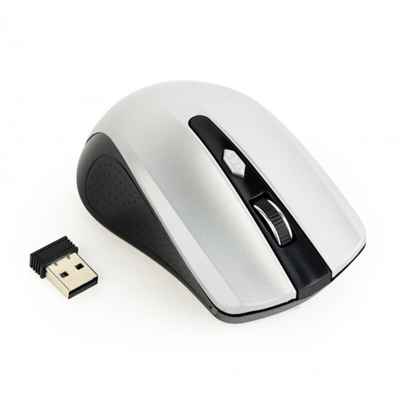 Мишка бездротова Gembird MUSW-4B-04-BS Black/Silver USB