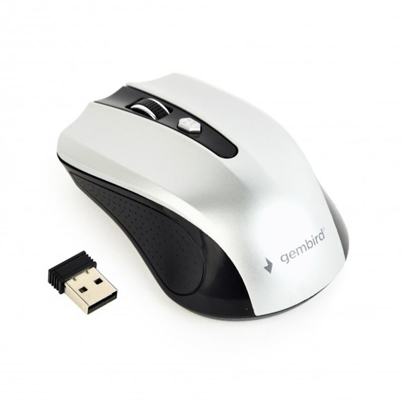 Мишка бездротова Gembird MUSW-4B-04-BS Black/Silver USB