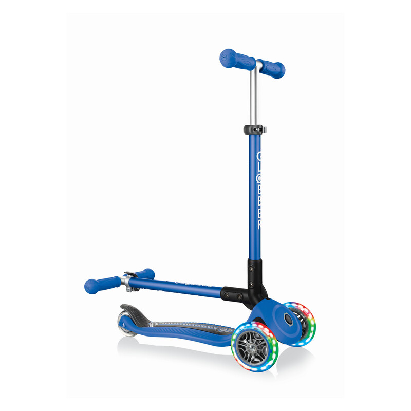 Самокат Globber Primo Foldable Fantasy Lights Blue Racing (432-100)