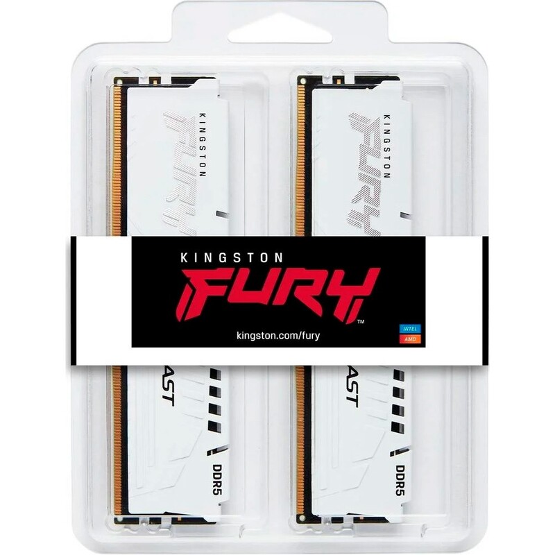 Модуль памяти DDR5 2х32GB/5600 Kingston Fury Beast White (KF556C40BWK2-64)