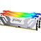 Фото - Модуль пам`яті DDR5 2х24GB/8400 Kingston Fury Renegade RGB Silver/White (KF584CU40RWAK2-48) | click.ua