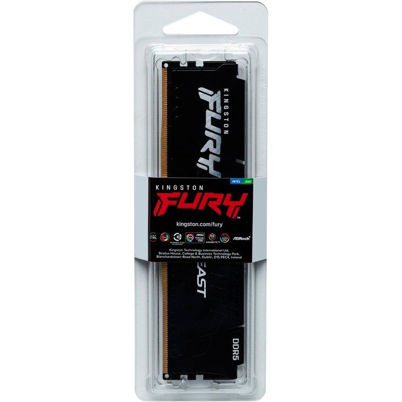 Модуль пам`яті DDR5 8GB/5600 Kingston Fury Beast Black (KF556C36BBE-8)