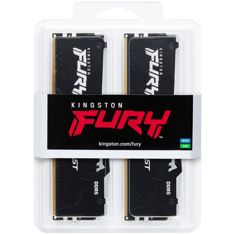 Модуль памяти DDR5 2х32GB/5600 Kingston Fury Beast RGB Black (KF556C36BBEAK2-64)