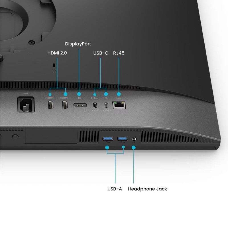 Монітор BenQ 27" PD2770U IPS Dark Grey 60Hz (9H.Y0ELB.QBE)