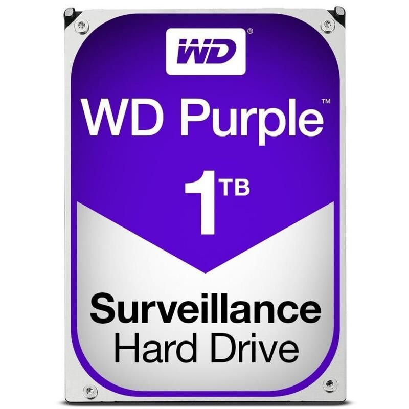 Накопитель HDD SATA 1.0TB WD Purple 5400rpm 64MB (WD10PURZ)