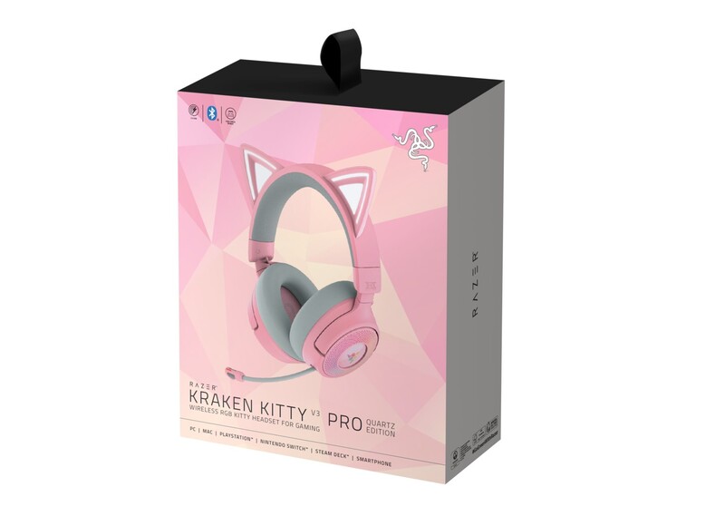 Гарнiтура Razer Kraken Kitty V3 Pro Quartz (RZ04-05170200-R3M1)
