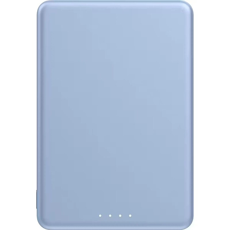 Универсальная мобильная батарея Xiaomi 5000mAh 15W Super Slim Magnetic&Wireless Light Blue (BHR08POGL)