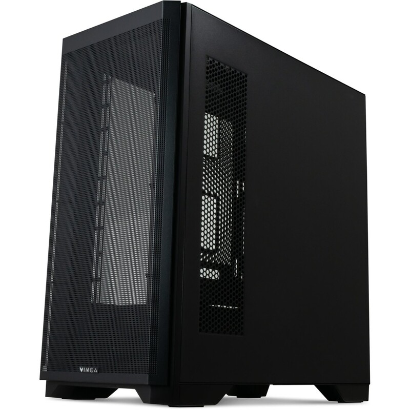 Корпус Vinga Darklight Black без БП