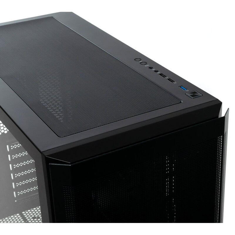 Корпус Vinga Darklight Black без БП