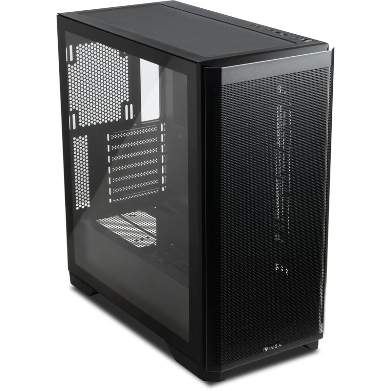 Корпус Vinga Darklight Black без БП