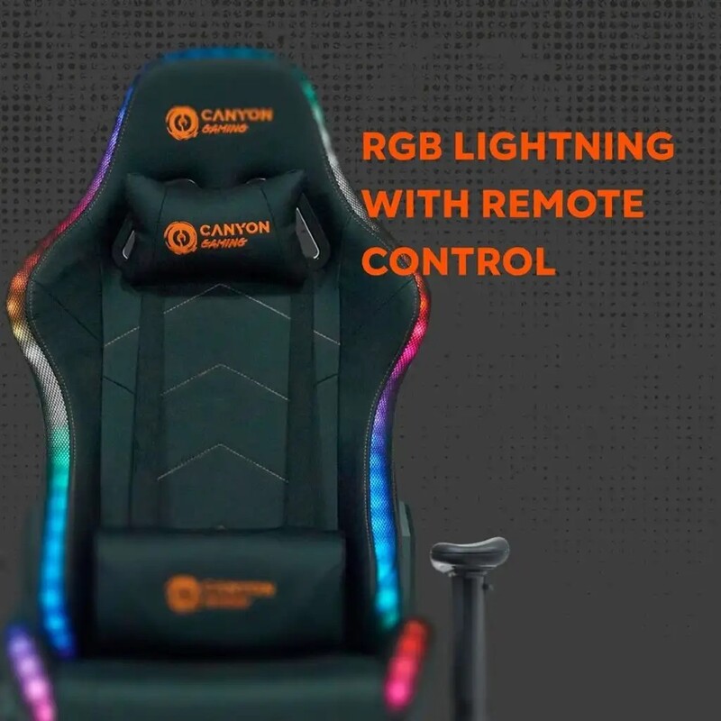 Кресло для геймеров Canyon Irida RGBCH03 RGB Black (CNS-RGBCH03)