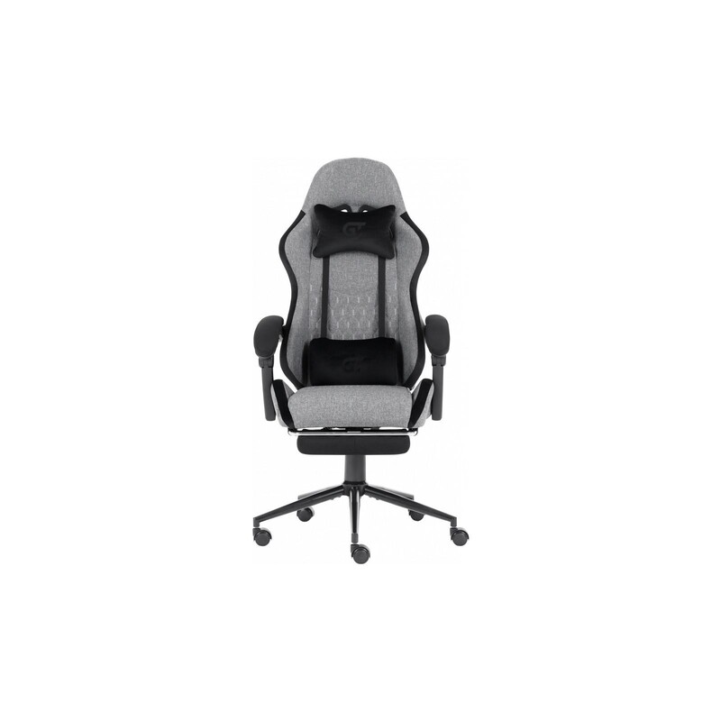 Кресло для геймеров GT Racer X-2324 Fabric Gray/Black Suede