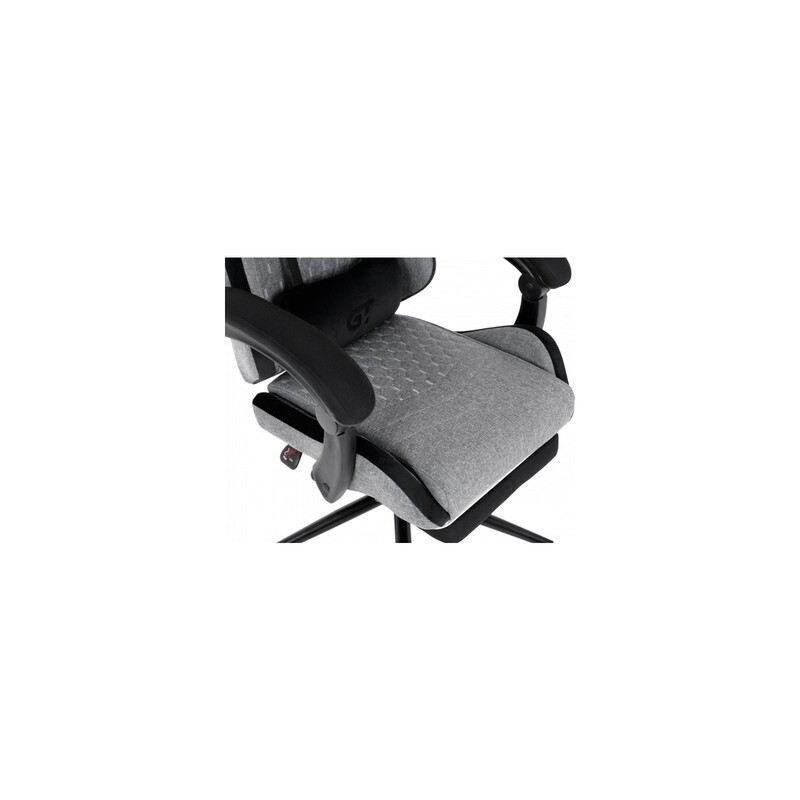 Кресло для геймеров GT Racer X-2324 Fabric Gray/Black Suede