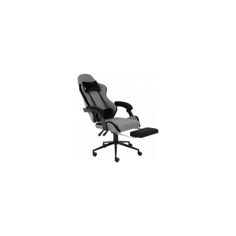 Кресло для геймеров GT Racer X-2324 Fabric Gray/Black Suede