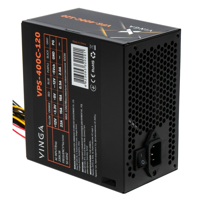 Блок питания Vinga 400W ОЕМ (VPS-400С-120)