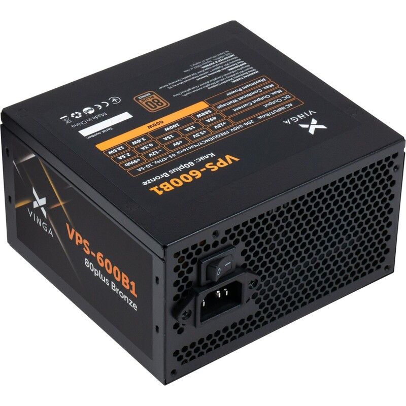 Блок питания Vinga 600W (VPS-600B1)
