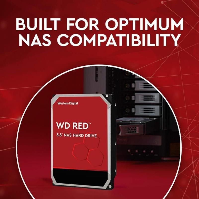 Накопитель HDD SATA 4.0TB WD Red 5400rpm 256MB (WD40EFAX)
