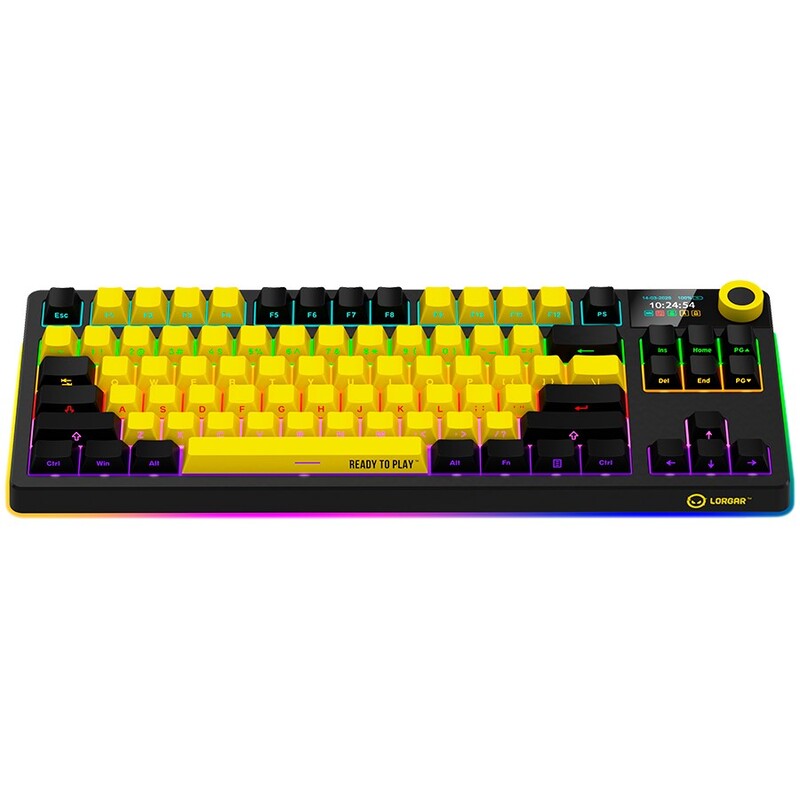 Клавіатура Lorgar Pro KBP70TKLW Wireless Black/Yellow (LRG-KBP70TKLW-YL-US)