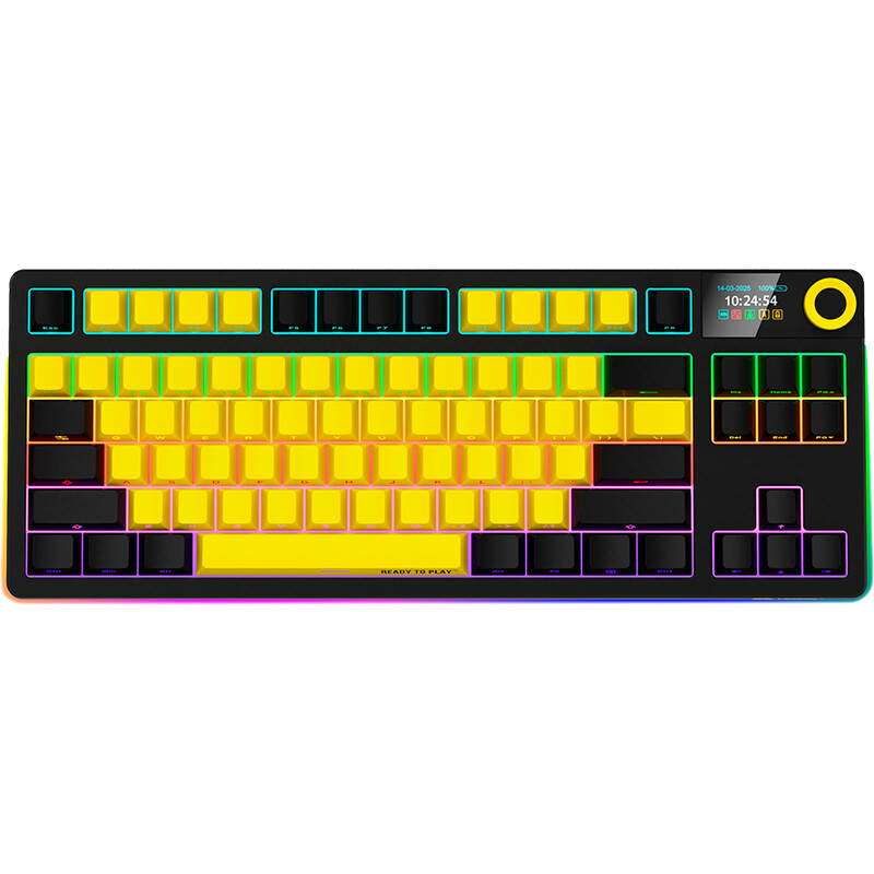 Клавіатура Lorgar Pro KBP70TKLW Wireless Black/Yellow (LRG-KBP70TKLW-YL-US)