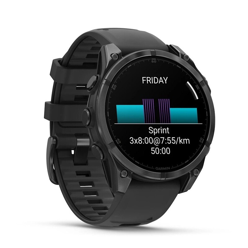Смарт-часы Garmin Fenix 8 47mm AMOLED Slate Gray with Black Silicone Band (010-02904-00)