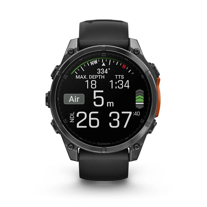 Смарт-часы Garmin Fenix 8 47mm AMOLED Slate Gray with Black Silicone Band (010-02904-00)