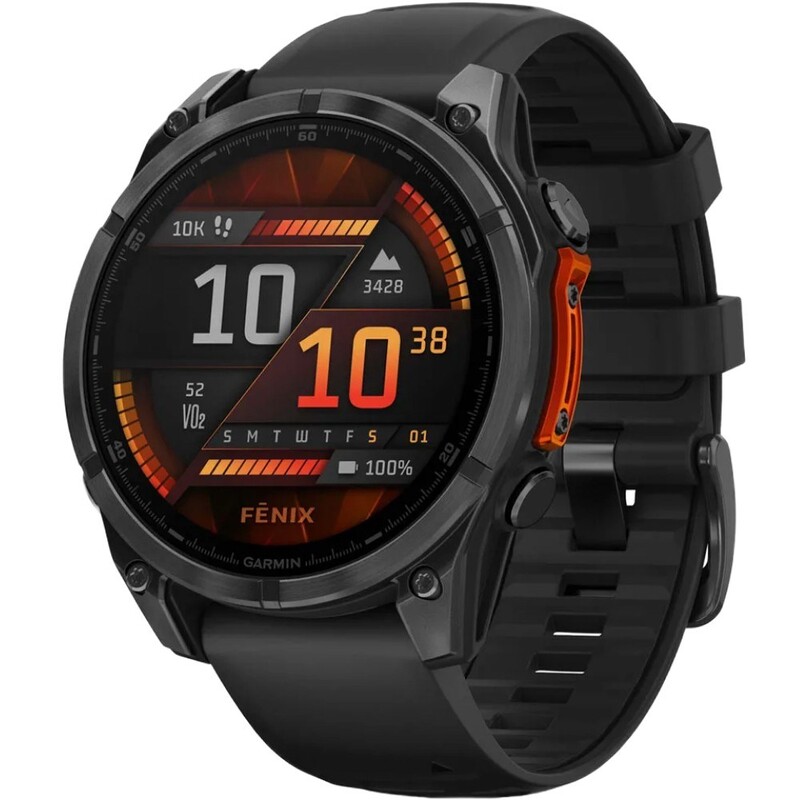 Смарт-часы Garmin Fenix 8 47mm AMOLED Slate Gray with Black Silicone Band (010-02904-00)