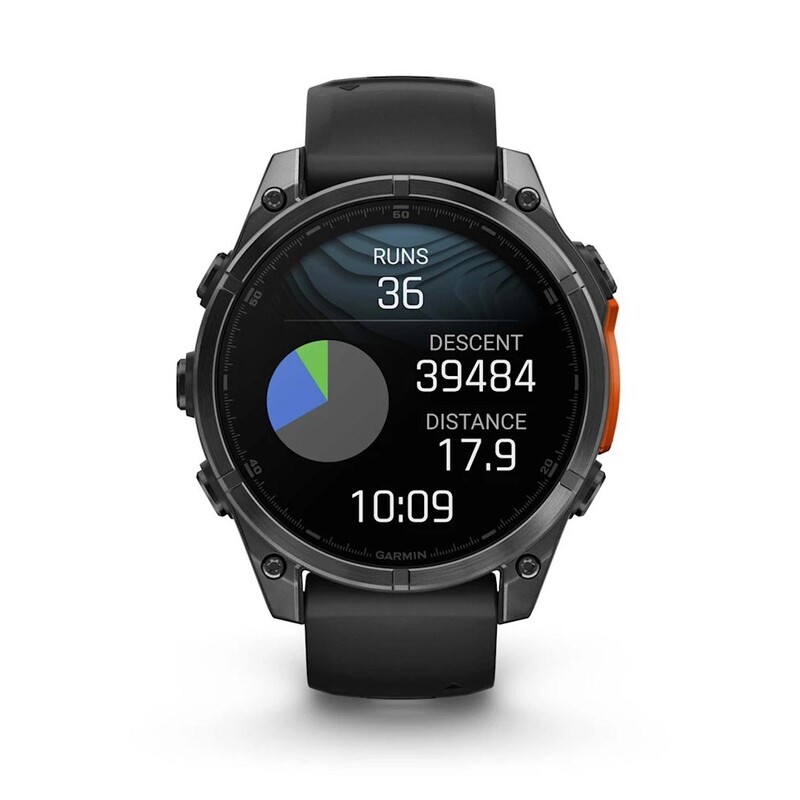Смарт-часы Garmin Fenix 8 47mm AMOLED Slate Gray with Black Silicone Band (010-02904-00)