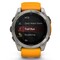 Фото - Смарт-годинник Garmin Fenix 8 51mm AMOLED Sapphire Titanium with Spark Orange/Graphite Silicone Band (010-02905-11) | click.ua