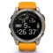 Фото - Смарт-годинник Garmin Fenix 8 51mm AMOLED Sapphire Titanium with Spark Orange/Graphite Silicone Band (010-02905-11) | click.ua