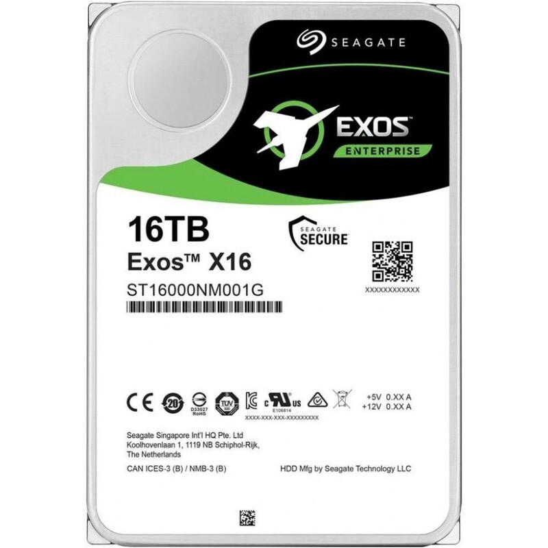 Накопитель HDD 3.5" SAS 16TB Seagate Exos X18 7200rpm (ST16000NM007H)