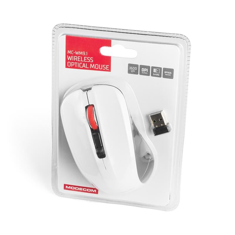 Миша бездротова Modecom MC-WM9.1 Black/White (M-MC-0WM9.1-200)
