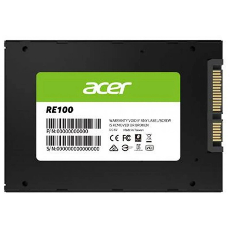 Накопичувач SSD 256GB Acer RE100 2.5" SATAIII 3D NAND TLC (RE100-25-256GB)