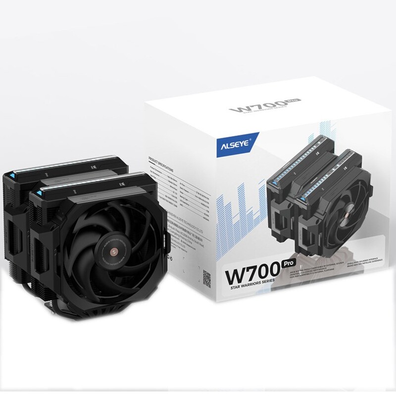 Кулер процесорний Alseye W700 Pro Black (AS.01.08.0024)