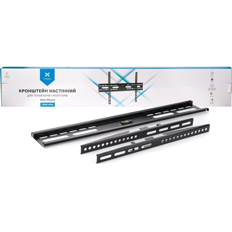 Кронштейн Vinga TM10-6451 Black (VESA600х400)