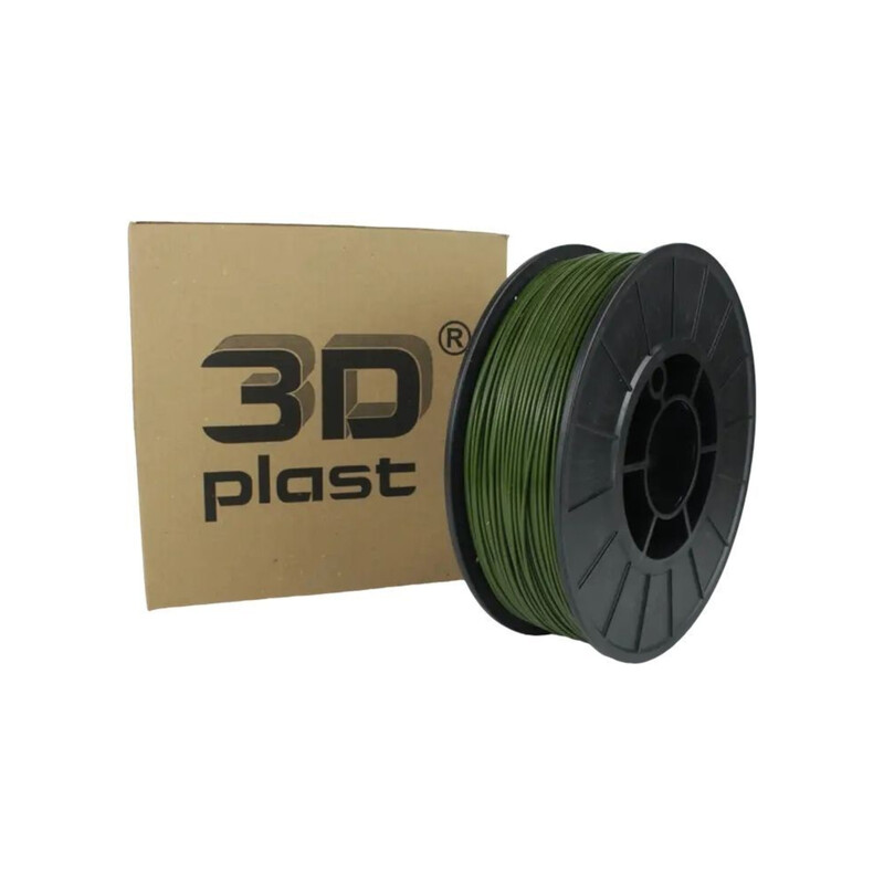 PLA-пластик 3Dplast для 3D-принтера 1.75 мм 0.85 кг, хакі (3DPLA17508RD)