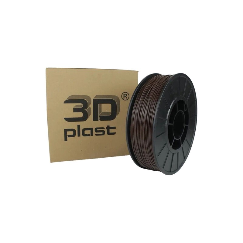 PETG-пластик 3Dplast для 3D-принтера 1.75 мм 0.85 кг, коричневий (3DPTG17508BRN)