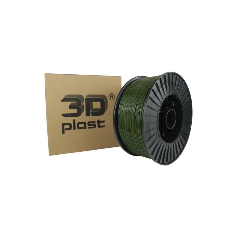 PETG-пластик 3Dplast для 3D-принтера 1.75 мм 3 кг, хакі (3DPTG1753HKI)