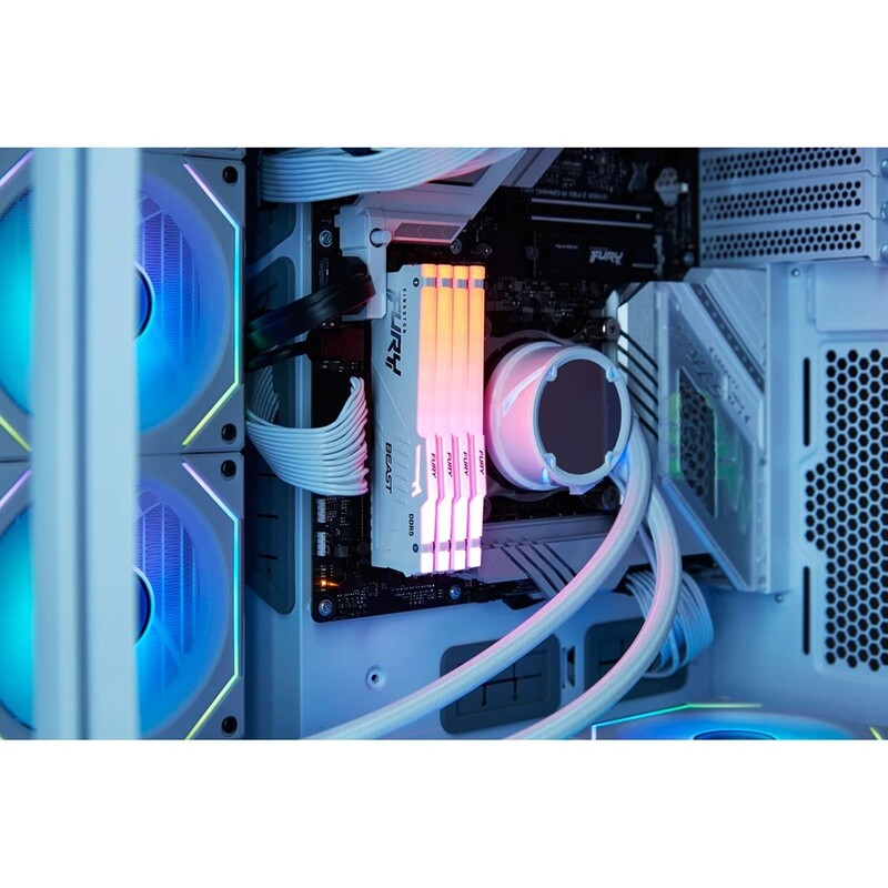 Модуль памяти DDR5 2х16GB/5600 Kingston Fury Beast White RGB (KF556C40BWAK2-32)