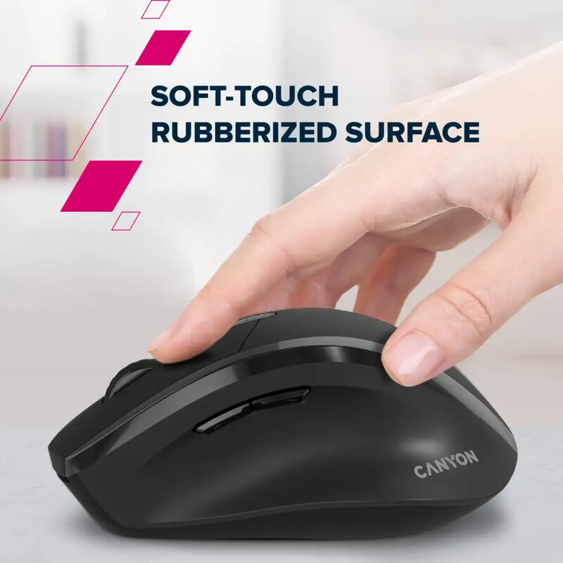 Миша бездротова Canyon On Click 17 Wireless Black (CNE-CMSW17B)
